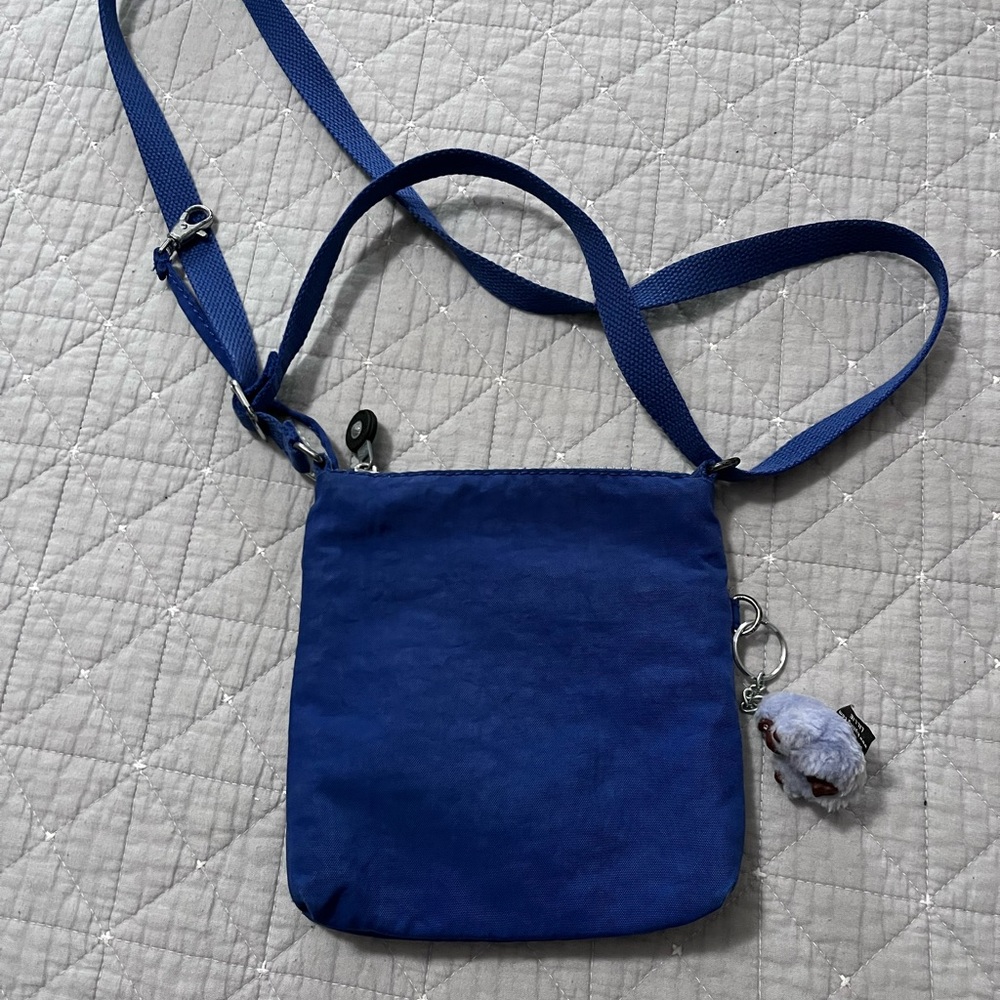 Kipling Abner Women Blue Crossbody Bag Double Zip